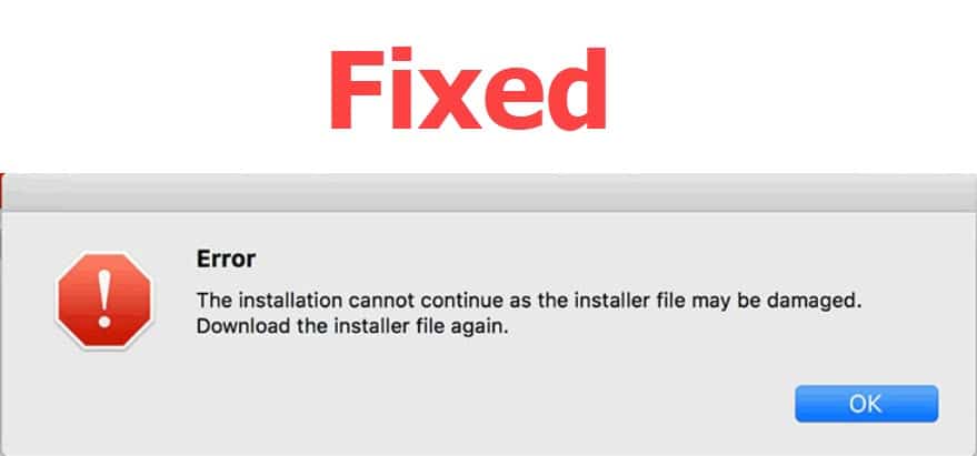 an installation support file could not be installed