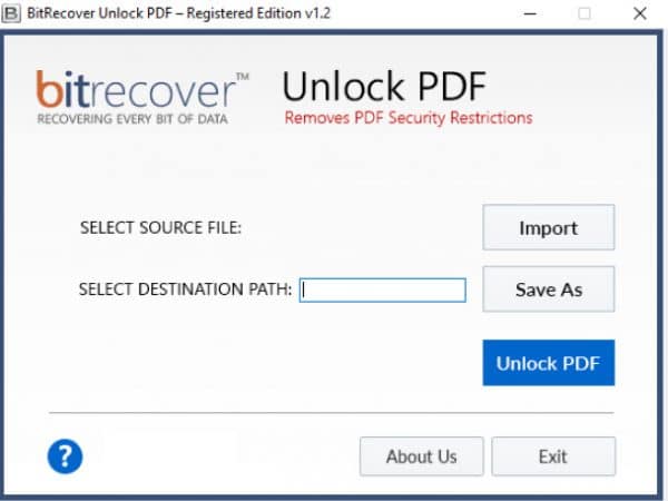 Unlock PDF Wizard