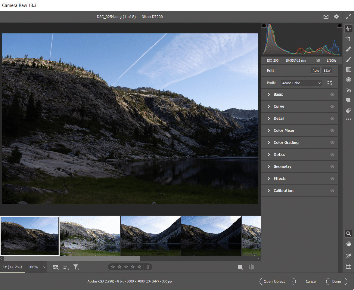 Adobe Camera Raw CC for MacOS 2 camera
