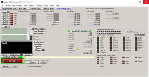 Artsoft MACH 3 toolPath